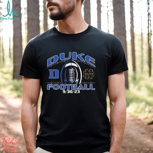 Duke Blue Devils vs. Notre Dame Fighting Irish 2023 Football Matchup Shirt