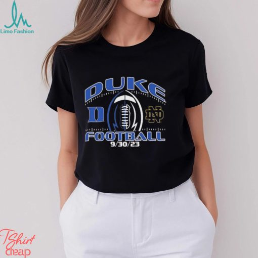 Duke Blue Devils vs. Notre Dame Fighting Irish 2023 Football Matchup Shirt