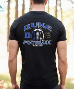 Duke Blue Devils vs. Notre Dame Fighting Irish 2023 Football Matchup Shirt