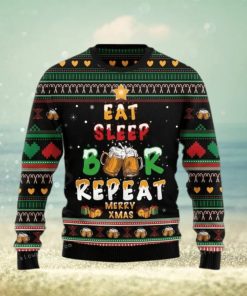 Eat Sleep Beer Ugly Sweater