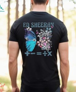 Ed Sheeran 91 Butterfly 2 Sides Shirt Equals Tour Shirts