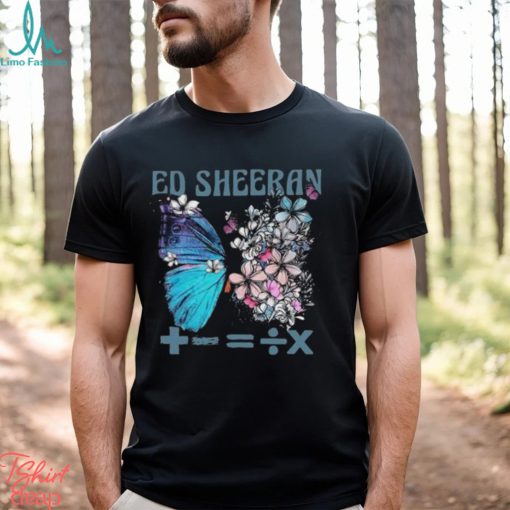 Ed Sheeran 91 Butterfly 2 Sides Shirt Equals Tour Shirts