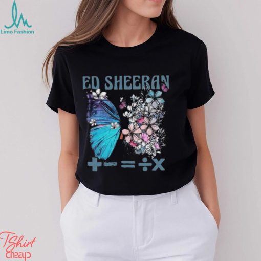 Ed Sheeran 91 Butterfly 2 Sides Shirt Equals Tour Shirts