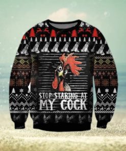 Ed Stop Staring At My Cock Chicken Lover Ugly Sweater