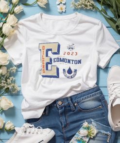 Edmonton Oilers Fanatics Branded 2023 NHL Heritage Classic Wordmark Long Sleeve T Shirt