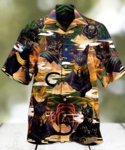 Egyptian Black Cat Hawaiian Shirt – Thoughtful Personalized Gift For The Whole Family