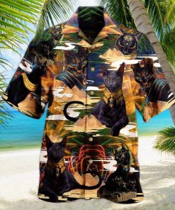 Egyptian Black Cat Hawaiian Shirt – Thoughtful Personalized Gift For The Whole Family