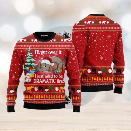 Elephant I ‘ll Get Over It Ugly Christmas Sweater For Men And Women