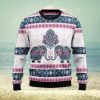 Christmas Ugly Sweater Butterfly Flowers Funny Sweater Gift For Men And Women