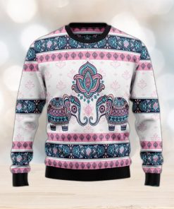 Elephant Mandala Ugly Sweater For Christmas