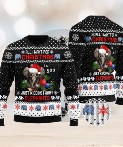 Elephant Ugly Christmas Sweater Xmas Gift Men And Women Christmas Sweater