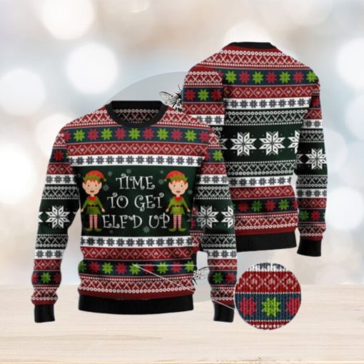 Elf Time Ugly Christmas Sweater AOP All Over Printed Sweater