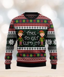 Elf Time Ugly Christmas Sweater Gift Men Women