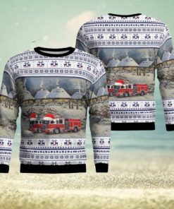 Elizabeth NJ Elizabeth Fire Department AOP Ugly Sweater Gift For Men And Women