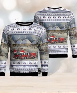 Elizabeth NJ Elizabeth Fire Department AOP Ugly Sweater Gift For Men And Women