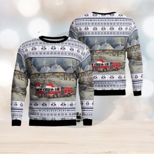 Elizabeth NJ Elizabeth Fire Department AOP Ugly Sweater Gift For Men And Women