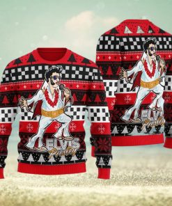 Elvis Fatley Meme Red Ugly Christmas Sweater 3D Gift Idea Christmas