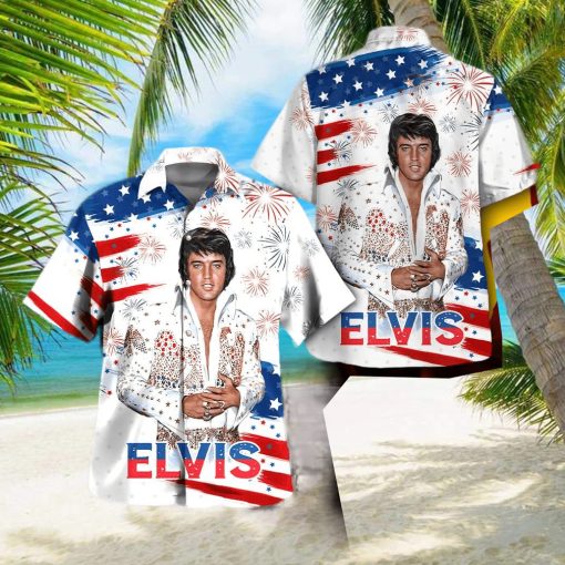 Elvis Presley 3D Hawaii Cultural icon hawaiian shirt