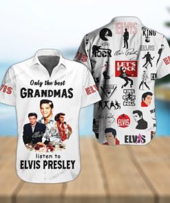 Elvis Presley Floral Design Hawaiian 3D Shirt For Fans Gift Beach