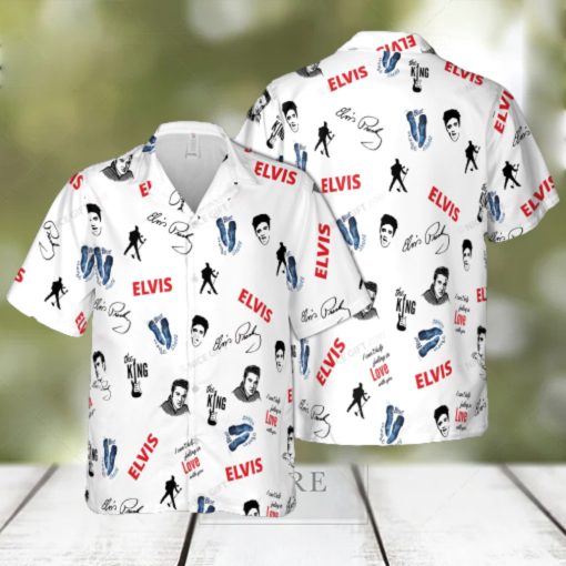 Elvis Presley Hawaiian 3D Shirt Style 16 For Men And Women Gift Short Sleeve Beach Shirt