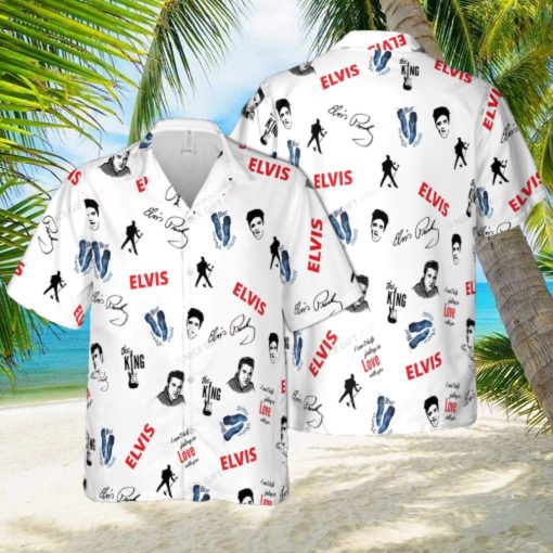 Elvis Presley Hawaiian 3D Shirt Style 16 For Men And Women Gift Short Sleeve Beach Shirt