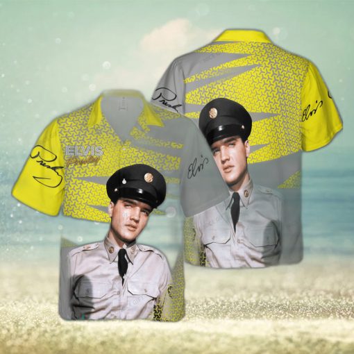 Elvis Presley Hawaiian 3D Shirt Style 4 For Men And Women Gift Short Sleeve Beach Shirt