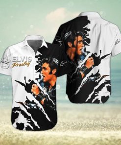 Elvis Presley Hula Design Hawaiian 3D Shirt For Fans Gift Beach