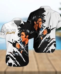 Elvis Presley Hula Design Hawaiian 3D Shirt For Fans Gift Beach