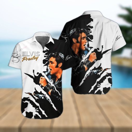 Elvis Presley Hula Design Hawaiian 3D Shirt For Fans Gift Beach