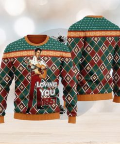 Elvis Presley Loving You 1957 Ugly Christmas Sweater 3D Gift Idea Christmas