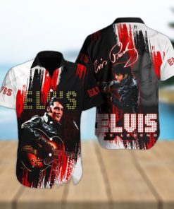 Elvis Presley Luau Design Hawaiian 3D Shirt For Fans Gift Beach