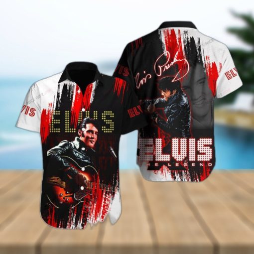 Elvis Presley Luau Design Hawaiian 3D Shirt For Fans Gift Beach