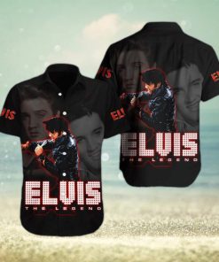 Elvis Presley Palm Design Hawaiian 3D Shirt For Fans Gift Beach