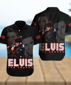 Elvis Presley Palm Design Hawaiian 3D Shirt For Fans Gift Beach