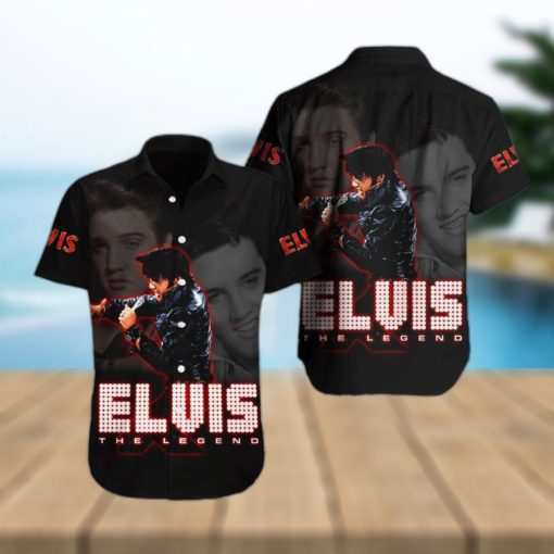 Elvis Presley Palm Design Hawaiian 3D Shirt For Fans Gift Beach