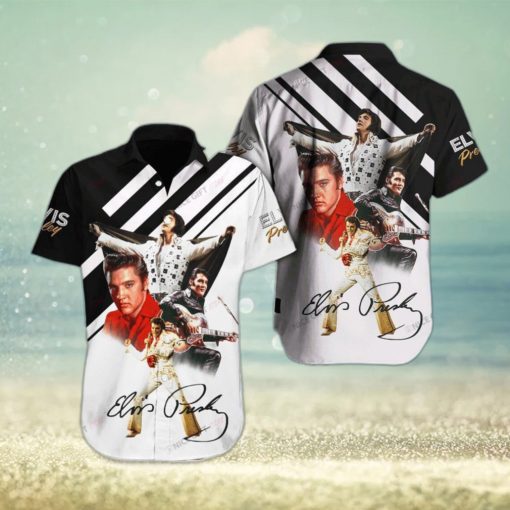 Elvis Presley Plus Size Design Hawaiian 3D Shirt For Fans Gift Beach