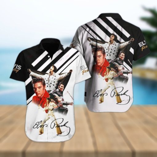 Elvis Presley Plus Size Design Hawaiian 3D Shirt For Fans Gift Beach