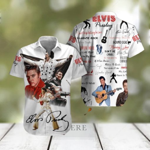 Elvis Presley Short Sleeve Guitarist hawaiian shirt