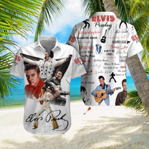 Elvis Presley Short Sleeve Guitarist hawaiian shirt