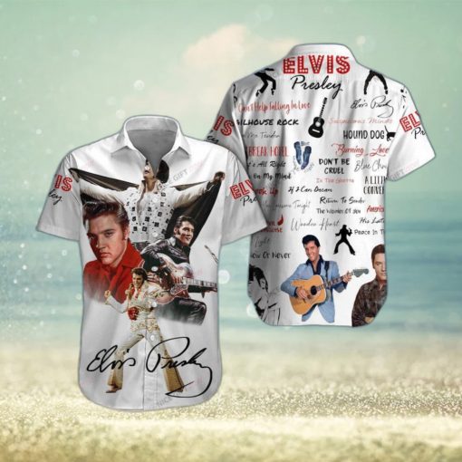 Elvis Presley Surf Design Hawaiian 3D Shirt For Fans Gift Beach