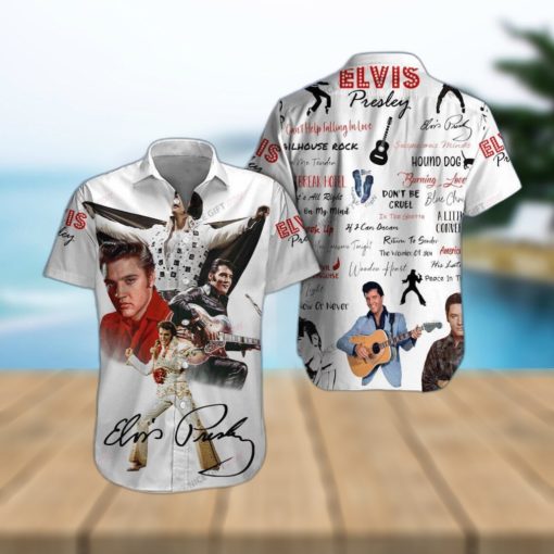 Elvis Presley Surf Design Hawaiian 3D Shirt For Fans Gift Beach