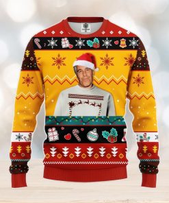 Epstein Ugly Christmas Sweater Red Yellow 1 Amazing Gift Men And Women Christmas Gift