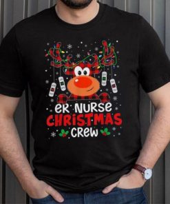 Er Nurse Christmas Crew Cute Reindeer Xmas Love Nurse Life Shirt