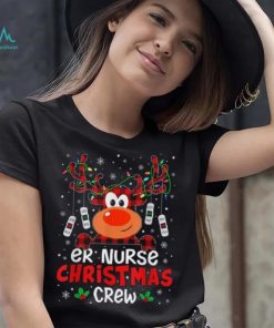 Er Nurse Christmas Crew Cute Reindeer Xmas Love Nurse Life Shirt