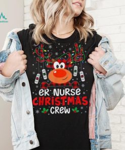 Er Nurse Christmas Crew Cute Reindeer Xmas Love Nurse Life Shirt