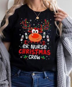 Er Nurse Christmas Crew Cute Reindeer Xmas Love Nurse Life Shirt