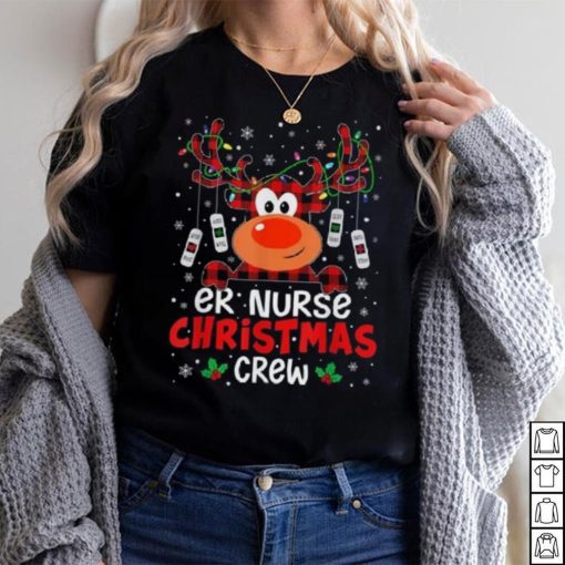 Er Nurse Christmas Crew Cute Reindeer Xmas Love Nurse Life Shirt