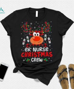 Er Nurse Christmas Crew Cute Reindeer Xmas Love Nurse Life Shirt