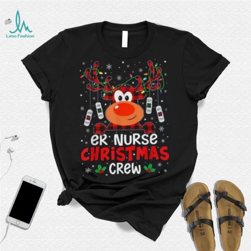 Er Nurse Christmas Crew Cute Reindeer Xmas Love Nurse Life Shirt