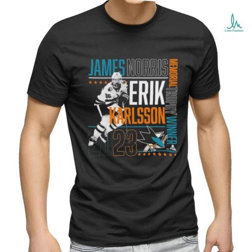 Erik Karlsson San Jose Sharks 2023 Norris Trophy Winner T Shirt